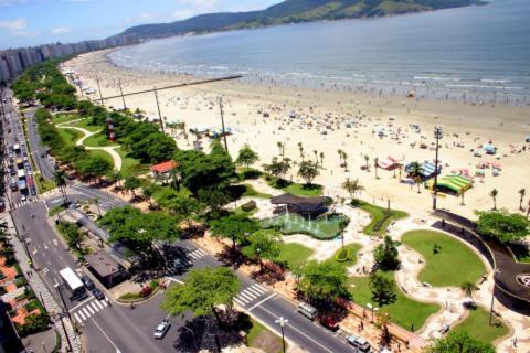 Kitnet Aconchegante Beira Mar. Διαμέρισμα Σάντος Εξωτερικό φωτογραφία